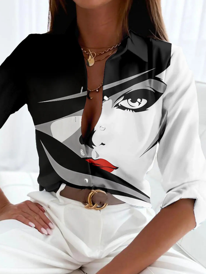 Women’s Blouse | Printed Button Down
