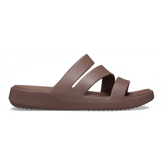Comfortable Sandals for Women with Triple Strap Cushioned Footbed Slip On Style
