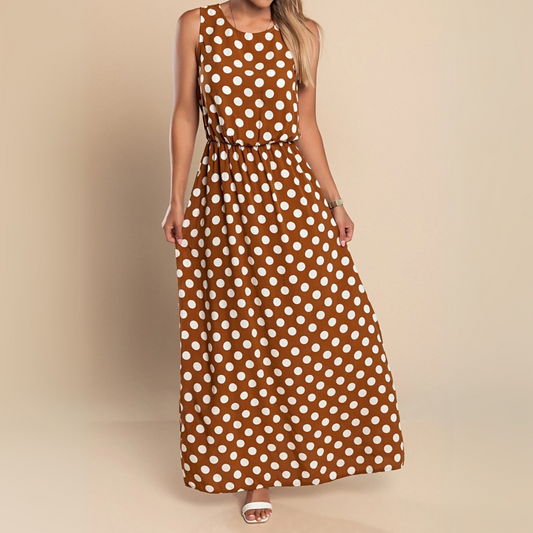 Paula | Polka Dot Maxi Dress