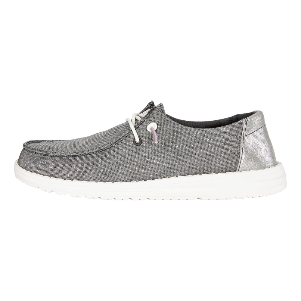 Comfortable Slip On Shoes for Women with Knit Upper Elastic Lace Lightweight Sole Casual Style