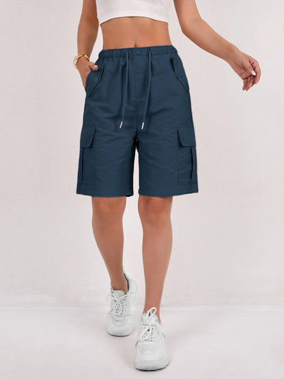 Damen Cargo Shorts | Mit Kordelzug