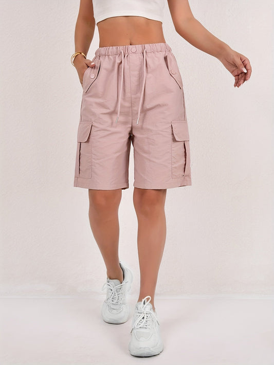 Damen Cargo Shorts | Mit Kordelzug