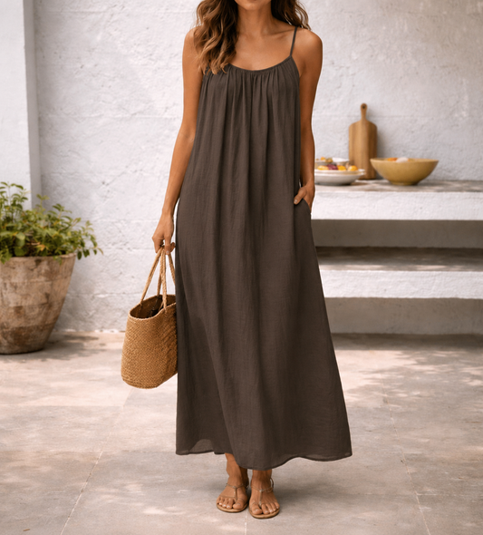 Lena | Women's Maxi Dress Spaghetti Strap Sundress