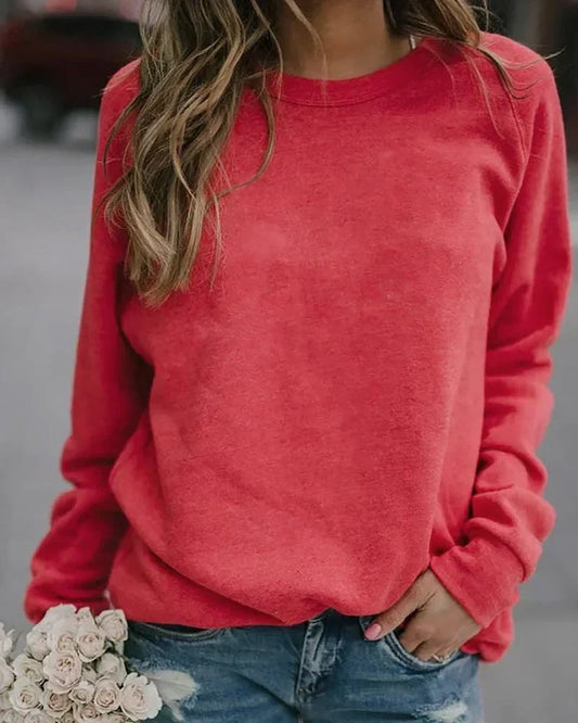 Delphine | Women's Crew Neck Raglan Sleeve Sweater
