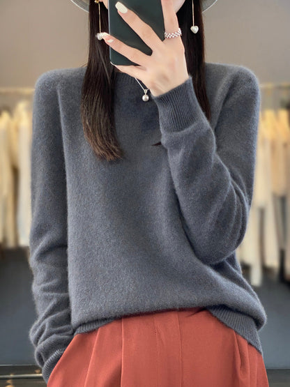 Fiona | Women's Classic Round Neck Long Sleeve Sweater