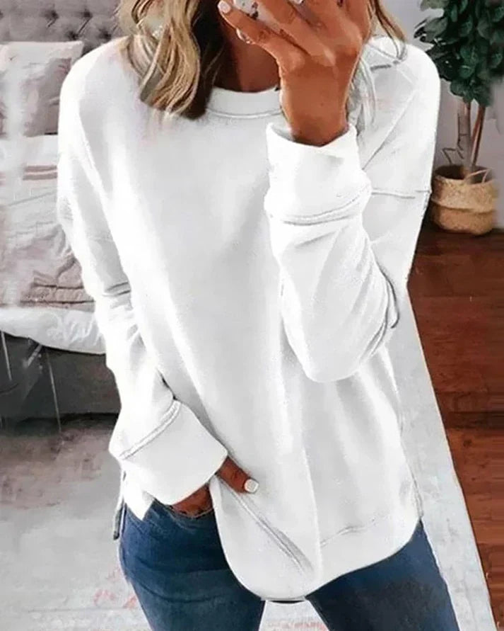 Josephine | Women's Crew Neck Dropped Shoulder Sweater