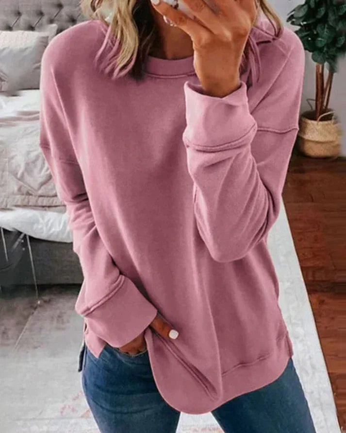 Josephine | Women's Crew Neck Dropped Shoulder Sweater