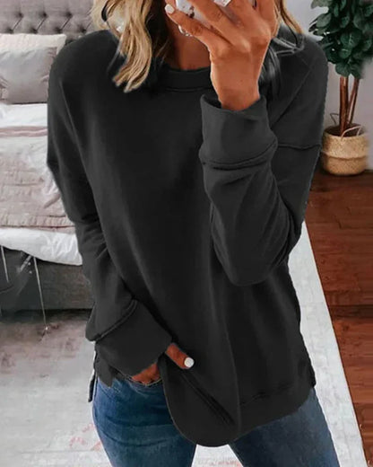 Josephine | Women's Crew Neck Dropped Shoulder Sweater