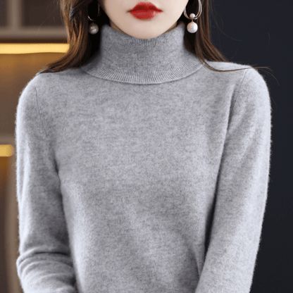 Margaux | Women's Fitted Turtleneck Long Sleeve Sweater