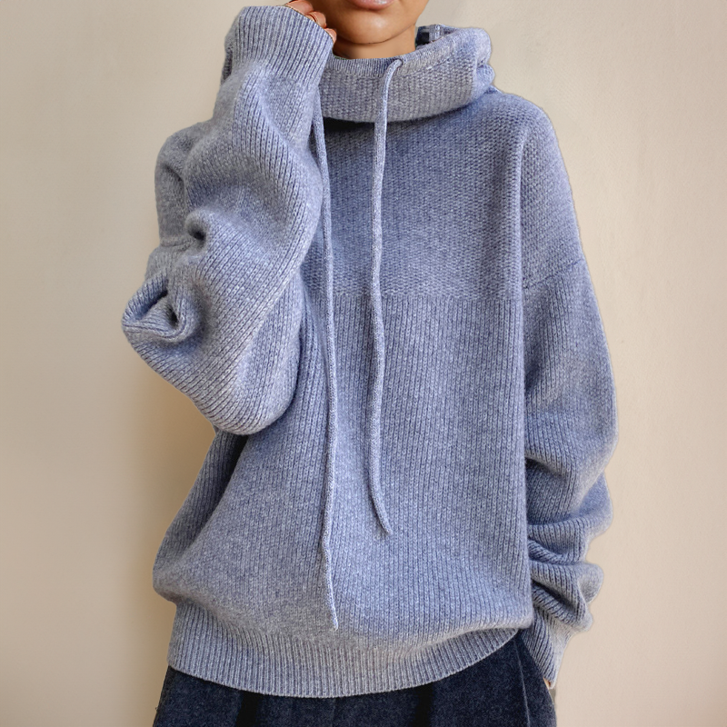 Marlowe | Women's Oversized Hooded Long Sleeve Sweater