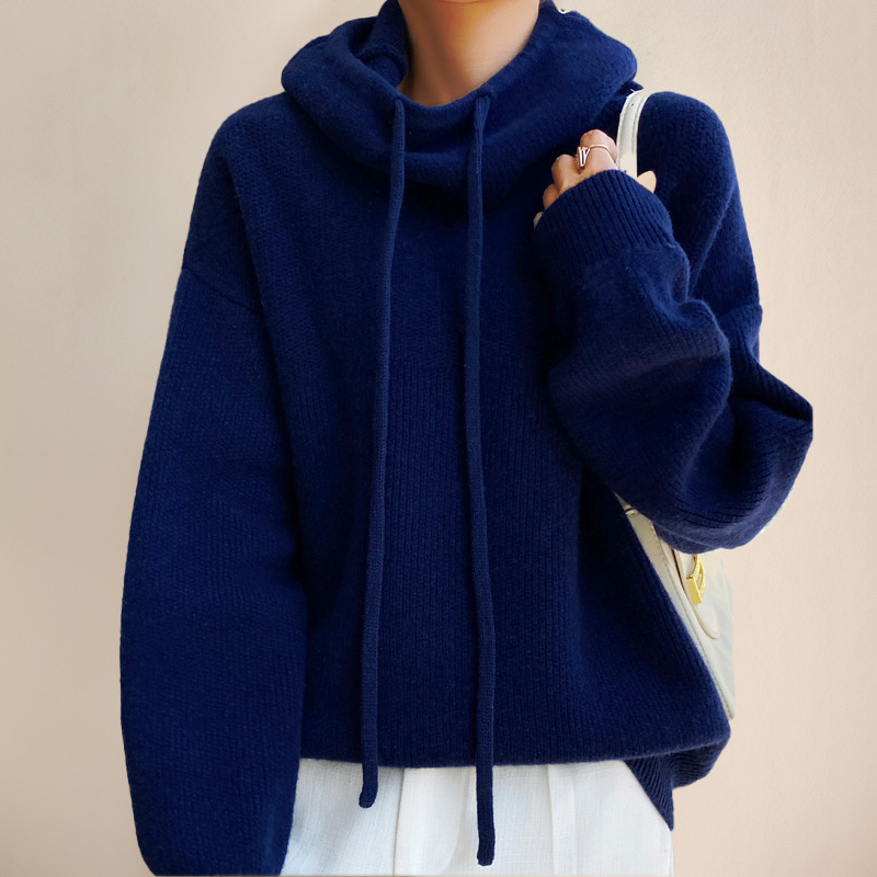 Marlowe | Women's Oversized Hooded Long Sleeve Sweater