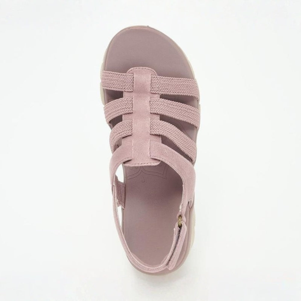 Comfortable Hiking Sandals for Women with Woven Strap Adjustable Slingback Cushioned Sole Style