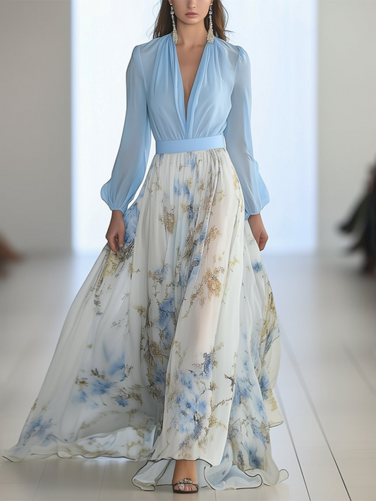 Kelli | Maxi Dress with Dazzling Floral Print