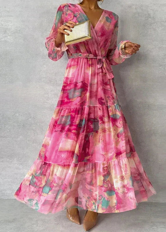 Katie | Elegant Floral Handmade Dress