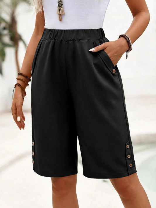 Damen Bermudas Mit Taschen | Knielang