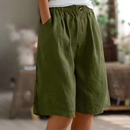 Damen Weite Culotte Shorts | Lässig