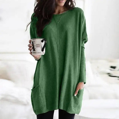 Briella | Women's Oversized Long Sleeve Tunic with Pockets