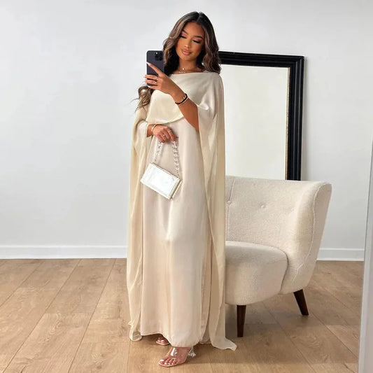 Calloway | Women's Cape Sleeve Maxi Dress Wedding Guest