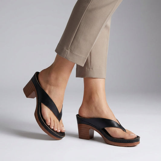 Daphne | Women's Block Heel Thong Platform Sandal