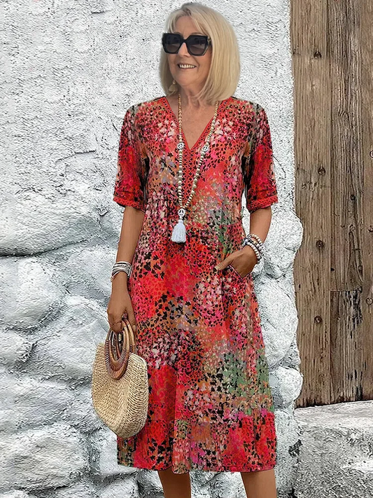 Tanya | Colorful Midi Dress