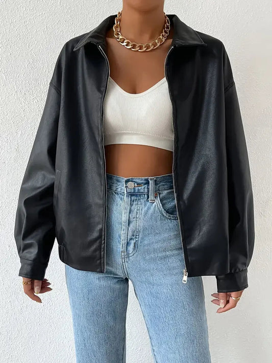 Lena | Women's Oversized Zip-Up Jacket