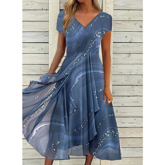 Emily | V-neck Midi Dress