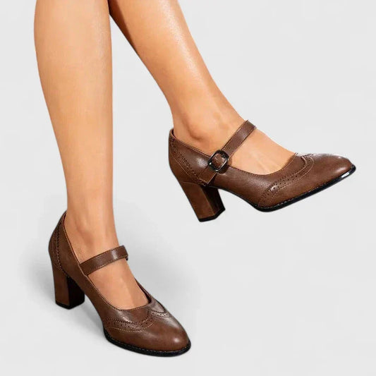 Meredith | Women's Mary Jane Block Heel Shoes