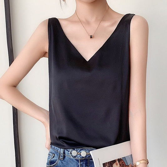 Orina | Women's V-Neck Sleeveless Tank Top