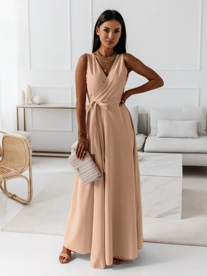 Sorenza | Women's V-Neck Wrap Maxi Dress