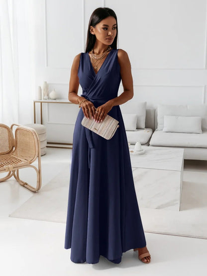 Sorenza | Women's V-Neck Wrap Maxi Dress