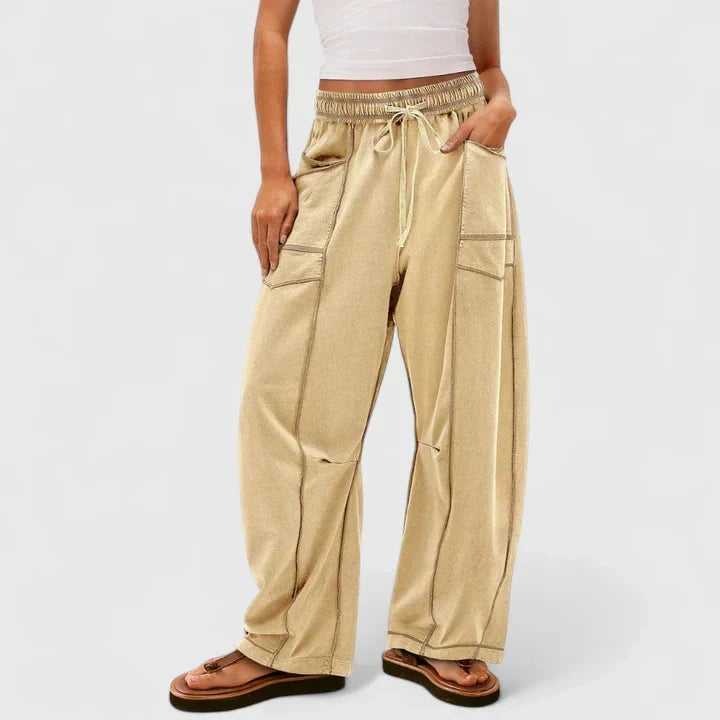 Ysolde | Women's Wide Leg Drawstring Elastic Waist Pants