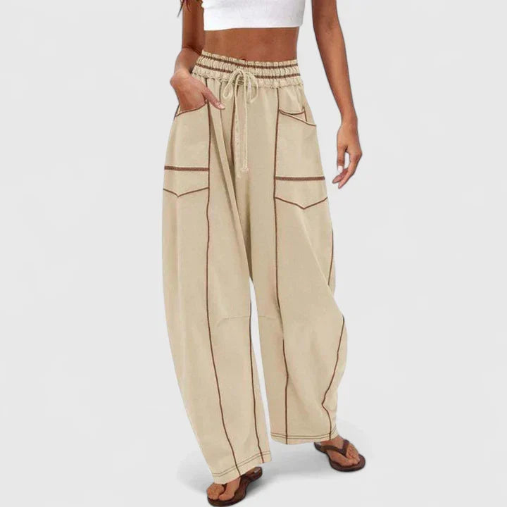 Ysolde | Women's Wide Leg Drawstring Elastic Waist Pants