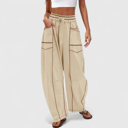Ysolde | Women's Wide Leg Drawstring Elastic Waist Pants